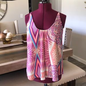 Fun Purple Orange White Top